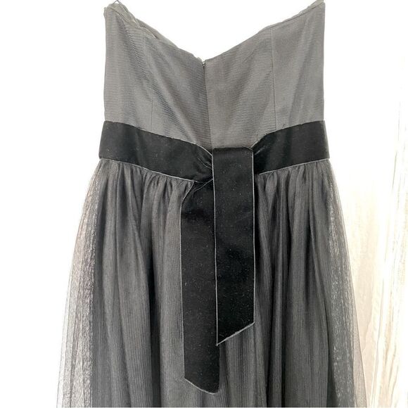 Vintage Vera Wang Black Tulle Silk & Velvet Corset Gown - Picture 5 of 8